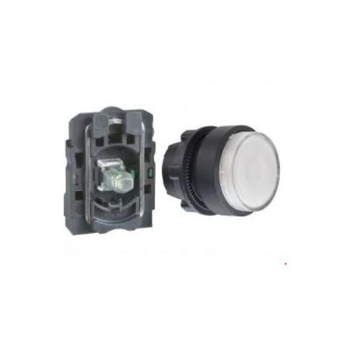 Schneider Projecting Integral LED 230V No Contact Illuminated Pushbutton White, XB5AW11M1N