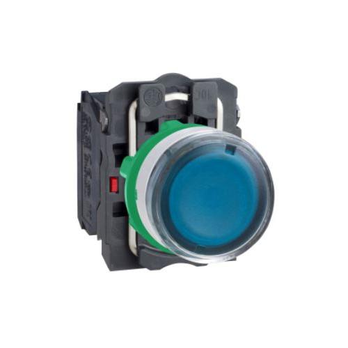 Schneider Flush Integral LED 230V No Contact Illuminated Pushbutton Blue, XB5AW36M1N