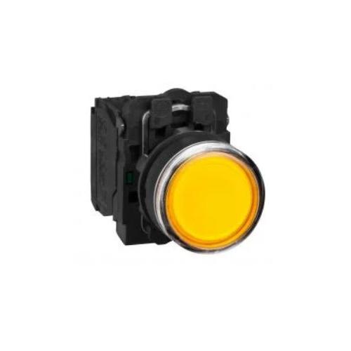 Schneider Flush Integral LED 230V No Contact Illuminated Pushbutton Amber, XB5AW38M1N