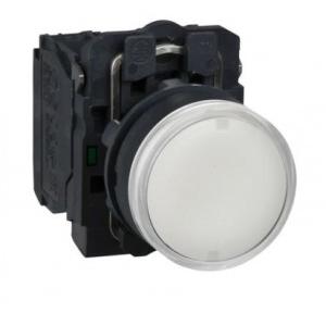 Schneider Flush Integral LED 110V No Contact Illuminated Pushbutton White, XB5AW31G1N