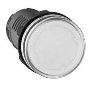 Schneider Projecting Integral LED 24V No Contact Illuminated Pushbutton Clear, XB5AW17B1N