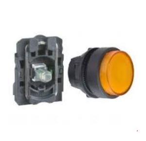 Schneider Projecting Integral LED 24V No Contact Illuminated Pushbutton Yellow, XB5AW15B1N