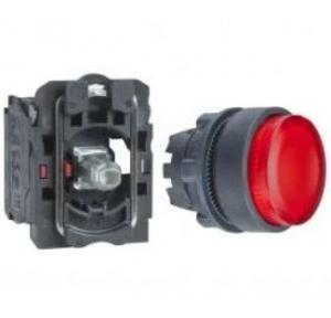 Schneider Projecting Integral LED 24V NC Contact Illuminated Pushbutton Red, XB5AW14B2N