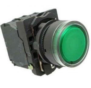 Schneider Projecting Integral LED 24V No Contact Illuminated Pushbutton Green, XB5AW13B1N