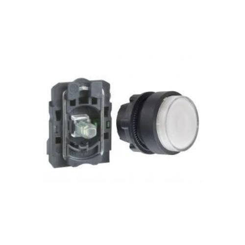 Schneider Projecting Integral LED 24V No Contact Illuminated Pushbutton White, XB5AW11B1N