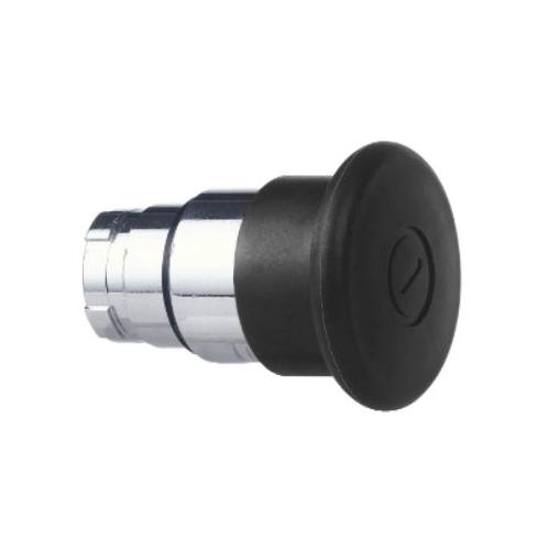 Schneider 40mm Harmony Mushroom Head Key Release NC Contact Non Illuminated Push Button Black, XB5AS122N