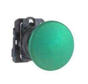 Schneider 60mm Harmony Mushroom Head Spring Return No Contact Non Illuminated Push Button Green, XB5AR31N