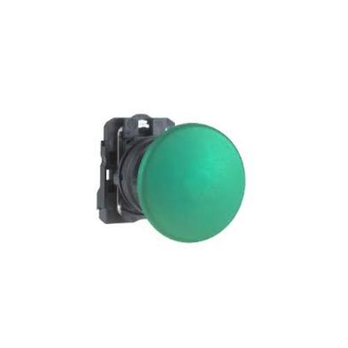 Schneider 60mm Harmony Mushroom Head Spring Return No Contact Non Illuminated Push Button Green, XB5AR31N