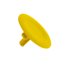 Schneider Harmony Flush Unmarked Push Button Cap Yellow, ZBA5N