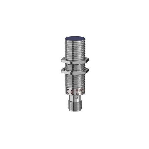 Schneider 5mm M18 1 NO PNP Three Wire Metal 12-24V DC Flush Mountable Threaded Inductive Sensor, XS118BLPAM12