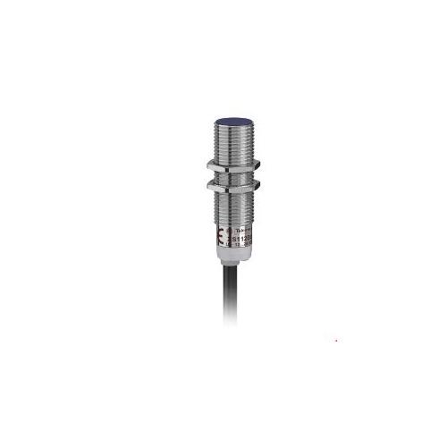 Schneider 2mm M12 1 NO PNP Three Wire Metal 12-24V DC Flush Mountable Threaded Inductive Sensor, XS112BLPAL2