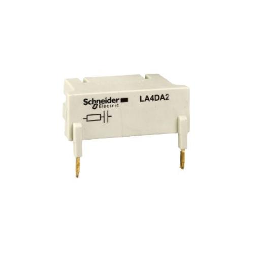 Schneider TeSys D 50-127V AC 200Hz Coil Suppressor Module, LA4DA2G