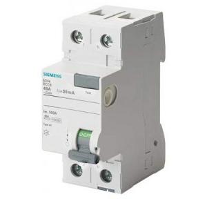 Siemens Betagard 5SM3 RCCB 40 A, 2 Pole, 100 MA, Type A, 5SM34146RC