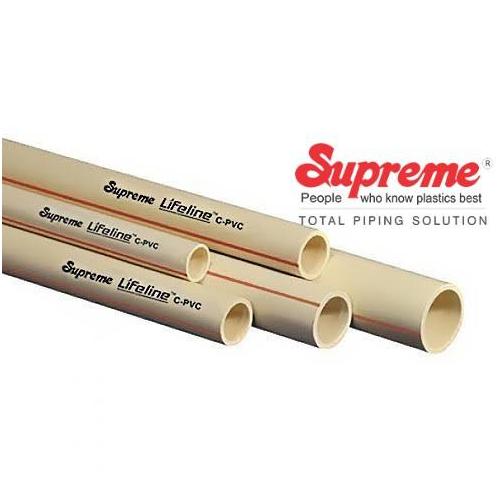 Supreme 100mm CPVC Pipe, 1 mtr, SCH-80