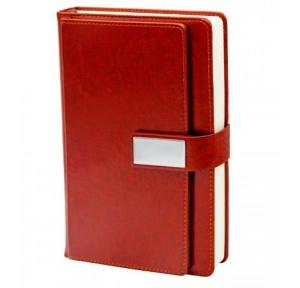 Business Leather Note Book, 10626BN, Brown, Paper Size - A5