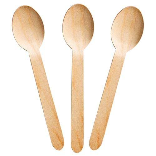 Brown Disposable Wooden Spoon 16 CM