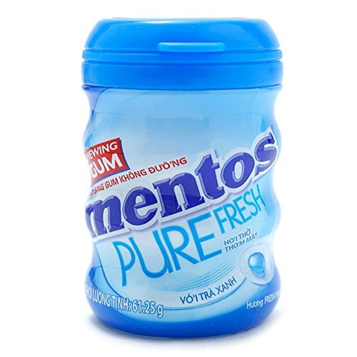 Mentos Pure Fresh Gum, Bottle, Fresh Mint, 54.6 gm