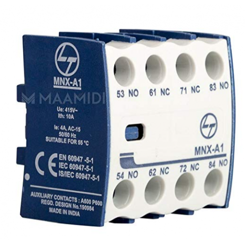 L&T 25MNX Add On Block Contactor 2NO + 2NC