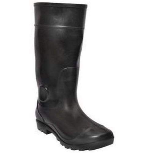 Hillson 101 Black Gumboots With Lining, Size: 4, Length: 12 Inch