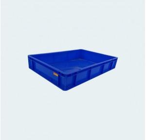 Supreme Material Handling Plastic Crates SCL 604010 Medium Weight, High Durable Crate 16x24x4 Inch Blue