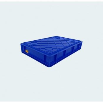 Supreme Material Handling Plastic Crates SCL 604010 Medium Weight, High Durable Crate 16x24x4 Inch Blue