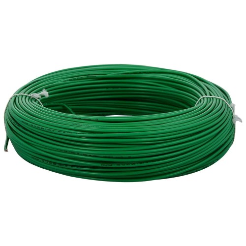 Polycab FR PVC Insulated Flexible Cable 1.5 Sqmm 1 Core Green 100 Mtr