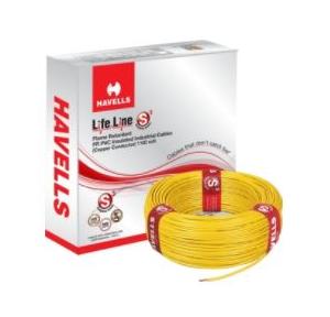 Havells 2.5 Sqmm Single Core PVC Flexible Copper Wire 90 Mtr (Yellow)