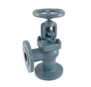 Zoloto Cast Iron Globe Steam Stop Valve Angle Pattern (Flanged), Size : 15mm