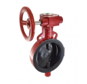 Zoloto Gear Operated Wafer Type PN 2.5 Butterfly Valve with S.G. Iron Disc, Size : 200mm