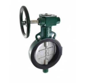 Zoloto Gear Operated Wafer Type PN 1.6 Butterfly Valve with Disc S.S-304 Disc, Size : 200mm