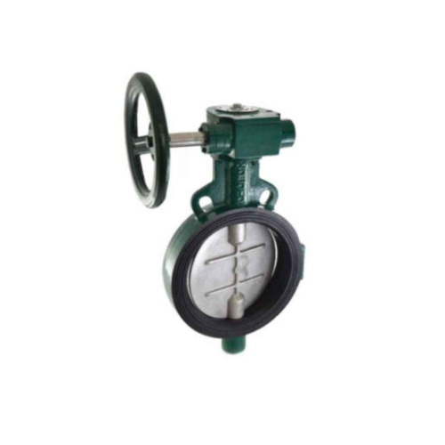 Zoloto Gear Operated Wafer Type PN 1.6 Butterfly Valve with Disc S.S-304 Disc, Size : 200mm