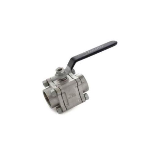 Zoloto SS CF8 Three Piece Design Ball Valve Class-150 (Screwed), 15mm