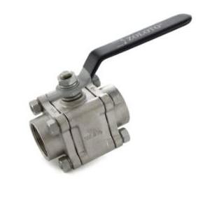 Zoloto SS CF8M Three Piece Design Ball Valve Class-150 (Screwed), 20mm