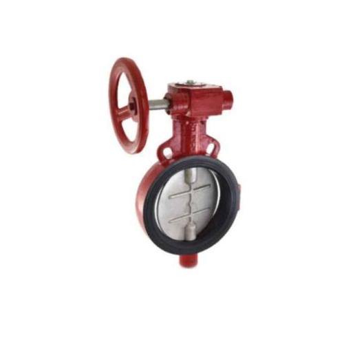 Zoloto Gear Operated Wafer Type PN 2.5 Butterfly Valve with S.S-304 Disc, 200mm