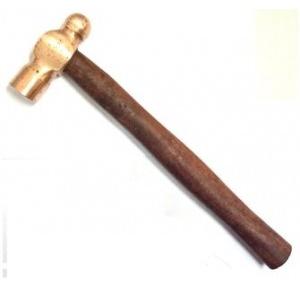 Lovely Copper Ball Pein Hammer with Wooden Handle, 700 gms