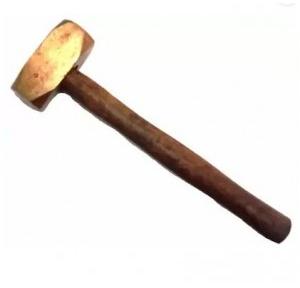 Lovely Copper Hammer with Wooden Handle, 500 gms