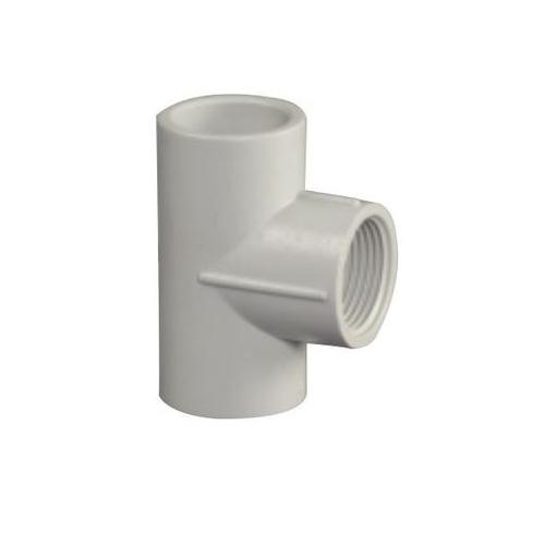 Supreme PVC Pipe Fitting One Side Threaded Tee 110 x 2-1/2 Inch, 6 kg/cm2