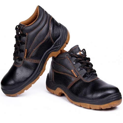 Hillson Workout Black Steel Toe Safety Shoes, Size: 6