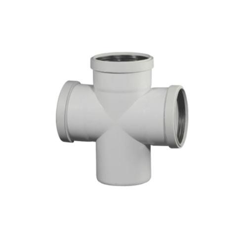 Supreme PVC SWR Fitting Croos Pasting Tee 75mm