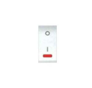 Anchor Wood 25A S.P.1 Way Switch With Indicator 1 Module, White, 60085