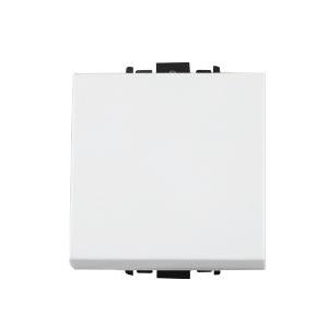 Anchor Wood 20A 1 Way Switch 2 Module, White, 60067