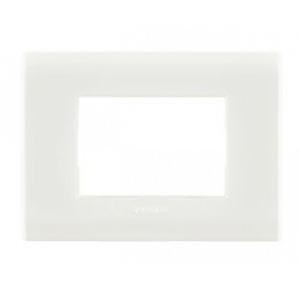 Anchor Woods Matrix Glossy Finish Front Cover Plate With Base Frame, 60328WH