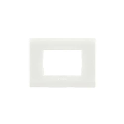 Anchor Woods Matrix Glossy Finish Front Cover Plate With Base Frame, 60328WH