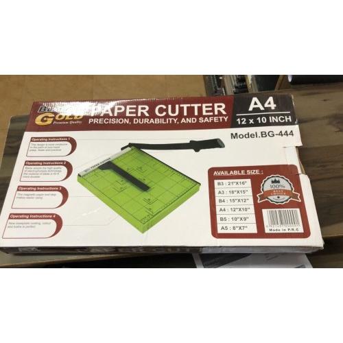 Gold Paper Cutter Machine, Model : BG-444, Size : A4 (12x10 Inch)