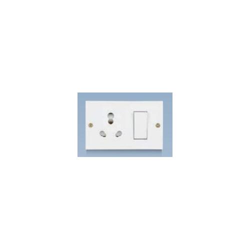 Anchor Penta 6A/16A Uni. Switch Socket Combined Unit with 2 Fixing Holes, 14614