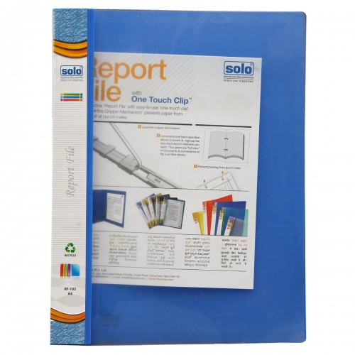 Solo Report File RF102 Transparent Top A4 Pack of 12