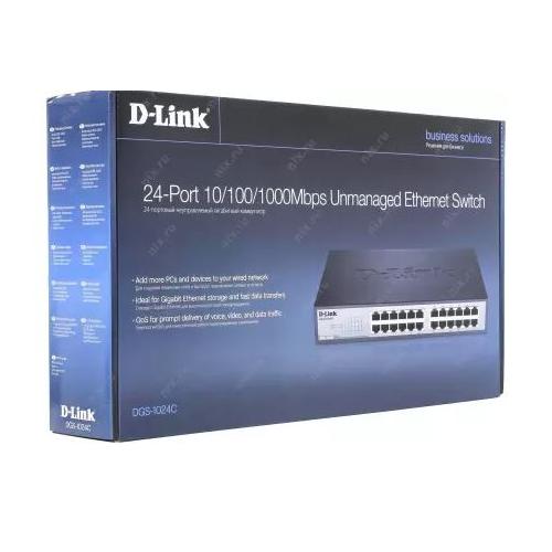 D-Link DGS-1024C 24-Port Gigabit Unmanaged Desktop/Rackmount Switch