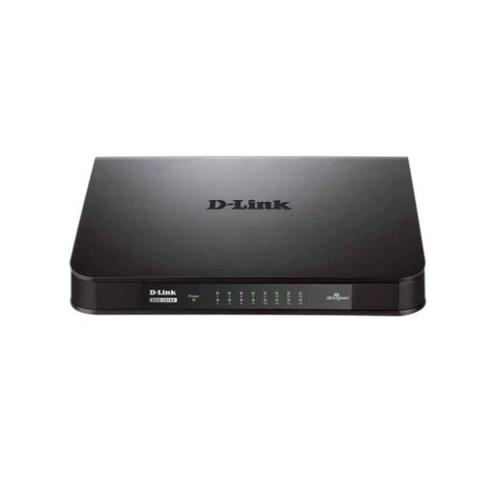 D-Link DGS-1016A 16-Port Gigabit Unmanaged Switch, Black Unmanaged