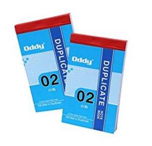 Oddy Duplicate Note Book DNB-02 1/8 Size: 225x141 mm (100 Pages)